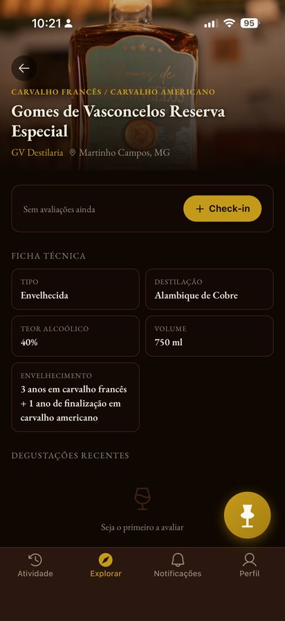 Ficha de produto no Barrica: produtor, município, madeira e tempo de envelhecimento